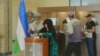 Grab: Uzbekistan -- voters in presidential election, Tashkent, 09Jul2023 