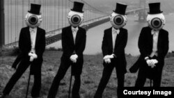 The Residents. Фрагмент классического постера группы "Резиденты"