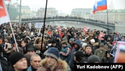 Акция протеста на Болотной площади в Москве, РФ, 2011 год