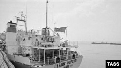 Азербайджанская ССР. 18 июня 1981 г. Судно "Павлик Морозов". Фотохроника ТАСС