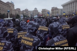 "Национальные дружины" во время "Дня гнева". Киев, 16 марта 2019 года