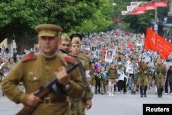 Акция «Бессмертный полк» 9 мая 2017 года в оккупированном Симферополе