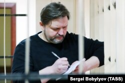 Никита Белых в Пресненском суде во время выступления с последним словом, 26 января 2018 года