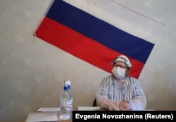 Участок для голосования по поправкам к Конституции в Подмосковье, 25 июня