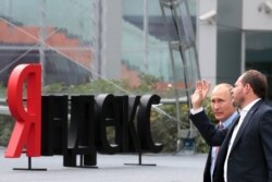 Владимир Путин и Аркадий Волож