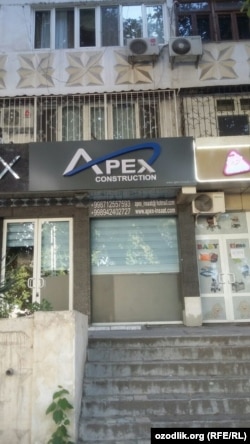 APEX İNŞAAT firmasining Toshkentdagi ofisi