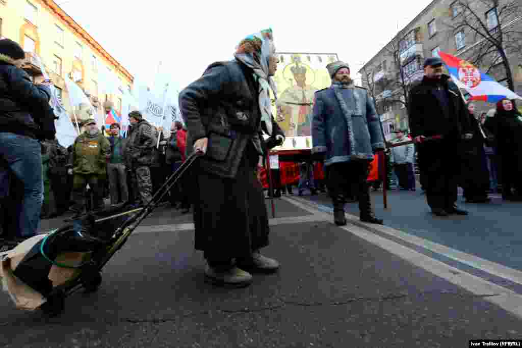 Марш в поддержку так называемой &quot;Новороссии&quot; в Москве 