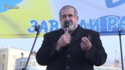 Поддержать Израиль пришли крымские татары и украинские националисты (видео)