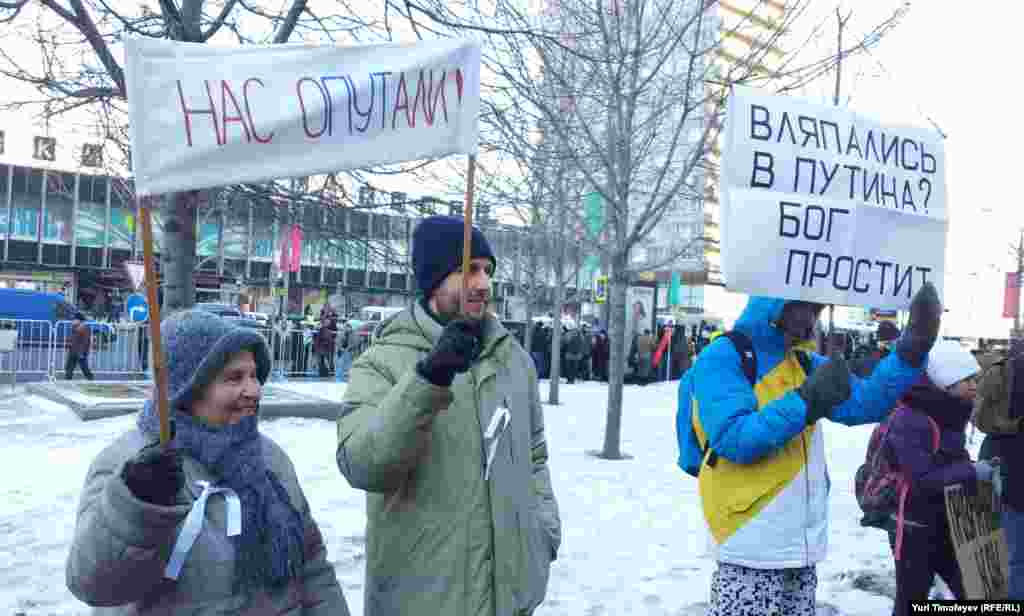 Митинг &quot;За честные выборы&quot; на Новом Арбате 10 марта 2012 года